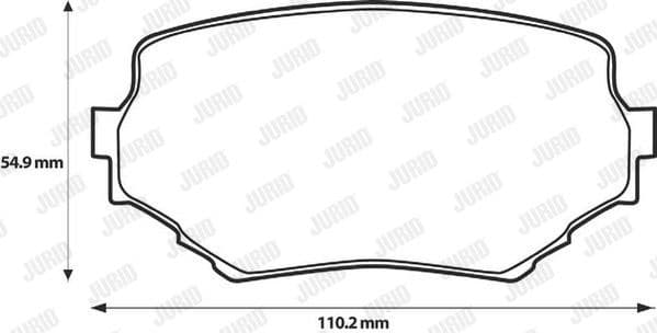 Brake Pad Set, disc brake 572420J