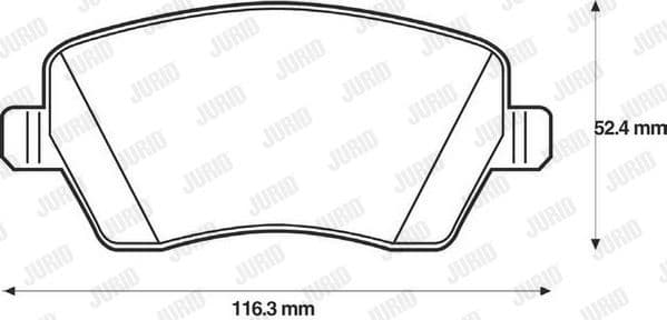 Brake Pad Set, disc brake 573125J - image 2