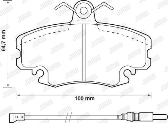 Brake Pad Set, disc brake 571526J - image 2