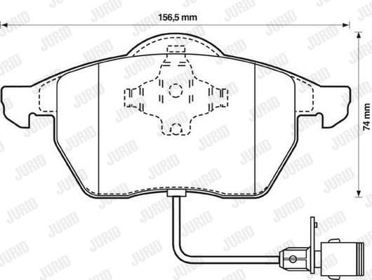 Brake Pad Set, disc brake 571512J
