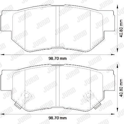 Brake Pad Set, disc brake 572557J - image 2
