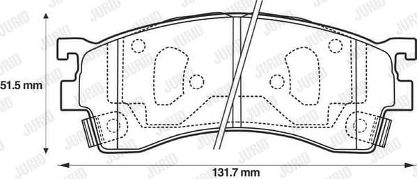 Brake Pad Set, disc brake 572434J