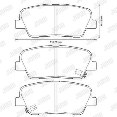 Brake Pad Set, disc brake 572639J