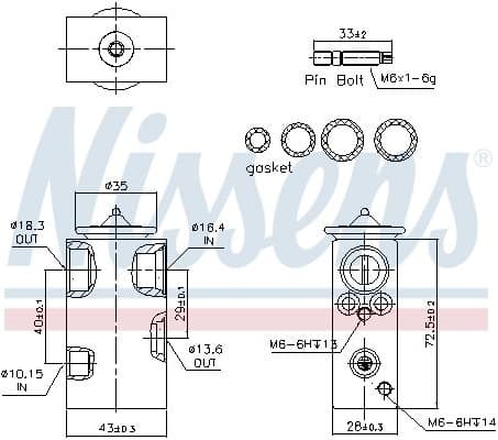 Expansion Valve, air conditioning ** FIRST FIT ** 999344 - image 6
