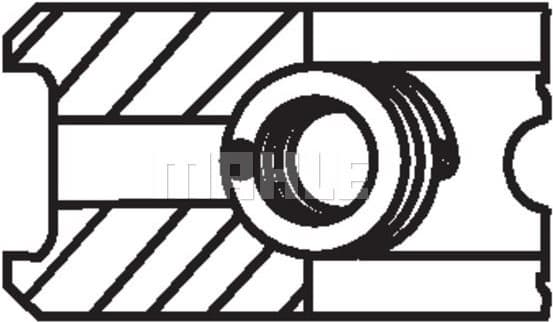 Piston Ring Set 040 18 N0 - image 3