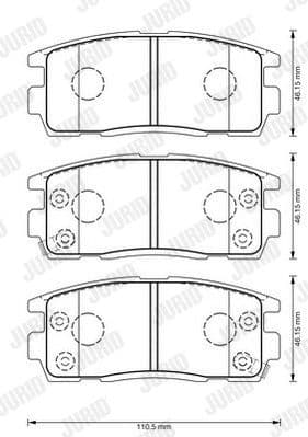 Brake Pad Set, disc brake 573386J
