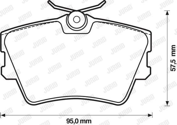 Brake Pad Set, disc brake 571875J