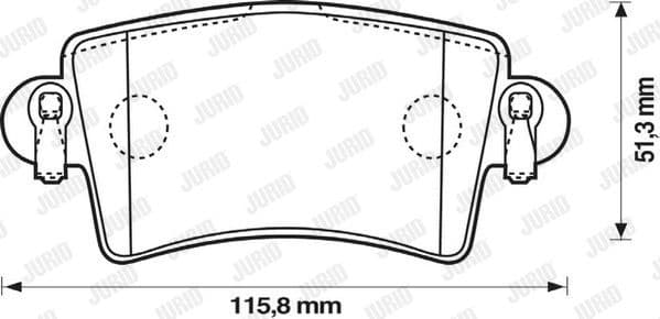 Brake Pad Set, disc brake 573055J