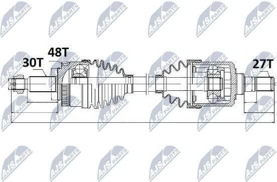 Drive Shaft NPW-KA-326 - image 4