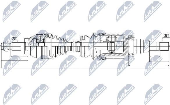 Drive Shaft NPW-FR-054