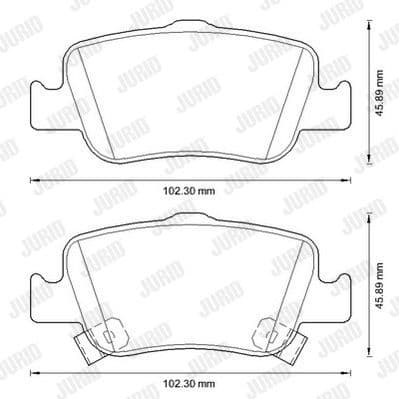 Brake Pad Set, disc brake 572601J