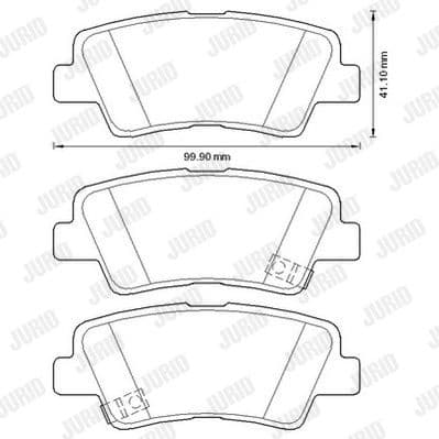 Brake Pad Set, disc brake 572629J - image 2