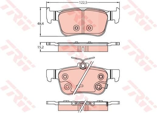 Brake Pad Set, disc brake GDB2256