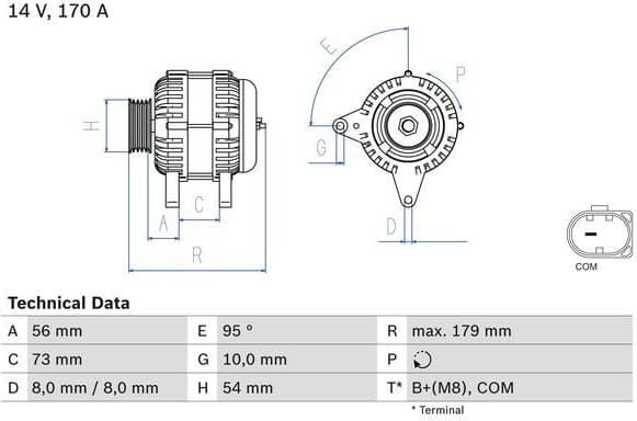 Alternator 0 986 083 470