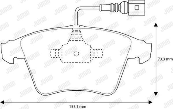 Brake Pad Set, disc brake 573160J