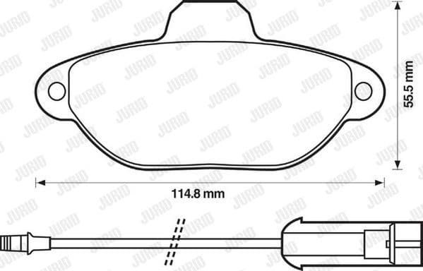 Brake Pad Set, disc brake 571523J
