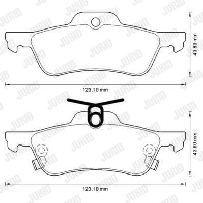 Brake Pad Set, disc brake 572588J