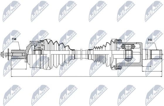 Drive Shaft NPW-VV-021 - image 4