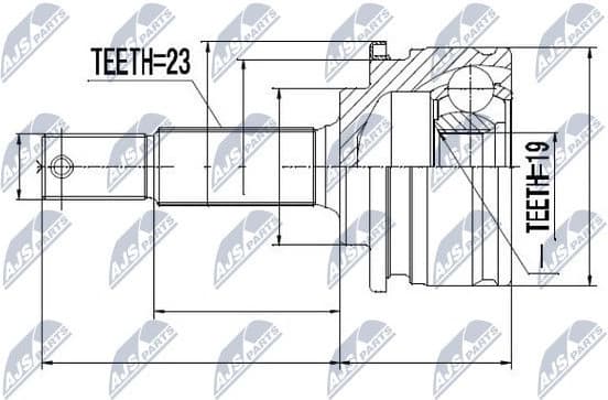 Joint Kit, drive shaft NPZ-NS-036 - image 2