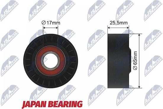 Tensioner Pulley, V-ribbed belt RNK-FR-025