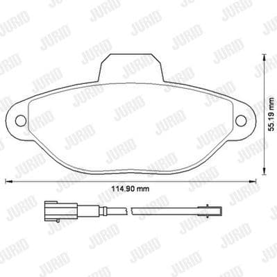 Brake Pad Set, disc brake 573267J - image 2