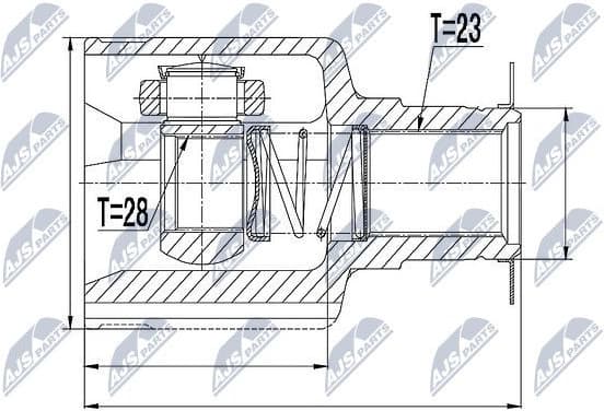 Joint Kit, drive shaft NPW-RE-055 - image 2