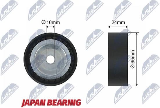 Tensioner Pulley, V-ribbed belt RNK-VW-013