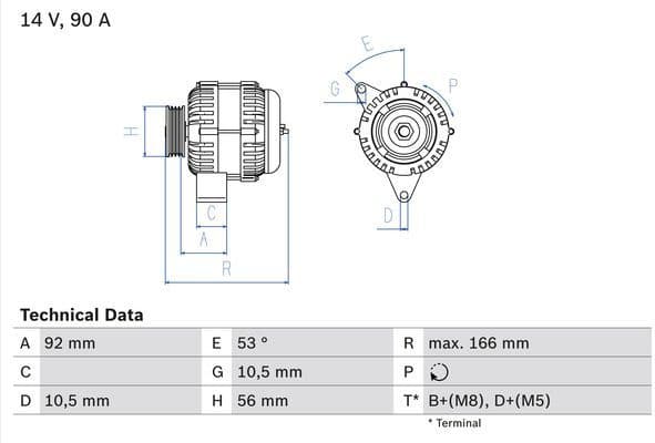 Alternator 0986039860