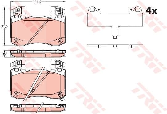 Brake Pad Set, disc brake GDB2254