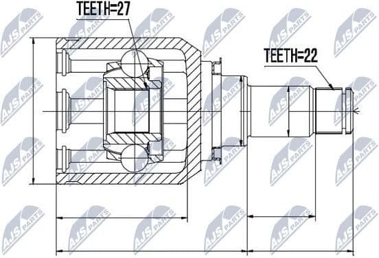 Joint Kit, drive shaft NPW-ME-007 - image 2