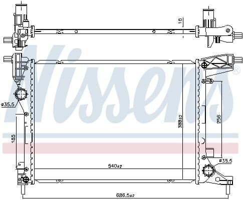 Radiator, engine cooling 606277 - image 2