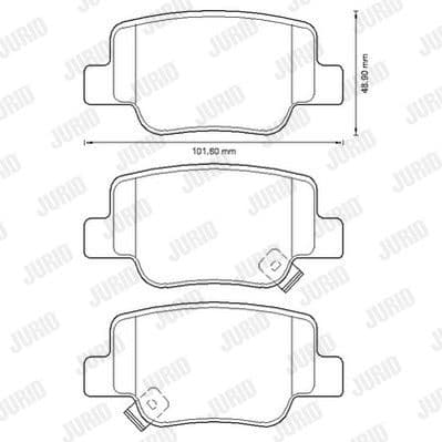 Brake Pad Set, disc brake 572623J