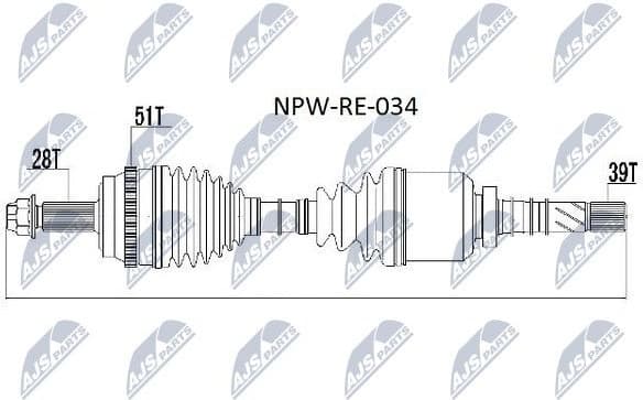 Drive Shaft NPW-RE-034 - image 4
