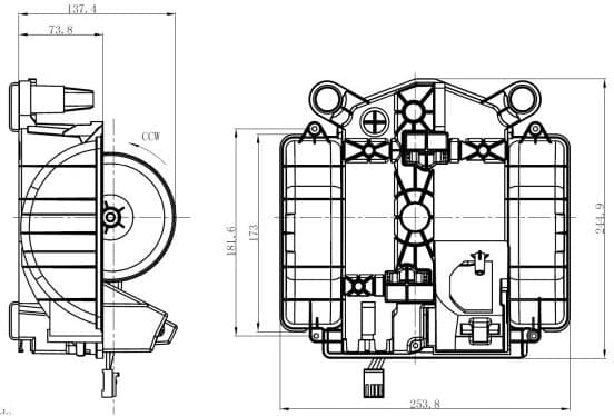 Interior Blower EASY FIT 34281