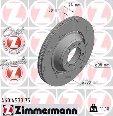 Brake Disc FORMULA Z BRAKE DISC 460.4533.75