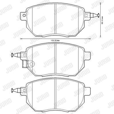 Brake Pad Set, disc brake 572649J - image 2