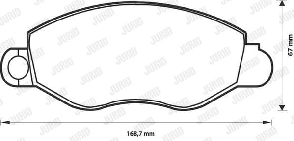 Brake Pad Set, disc brake 573110J