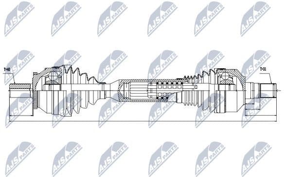 Drive shaft complete NPW-VV-061 - image 2