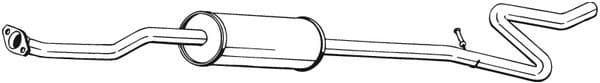 Centre Muffler 286-493