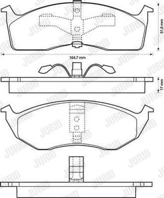 Brake Pad Set, disc brake 573072J