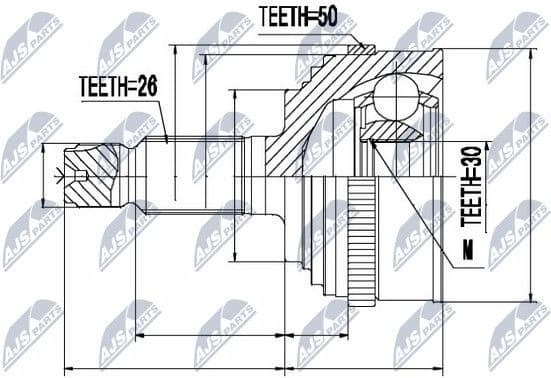 Joint Kit, drive shaft NPZ-HD-042 - image 2