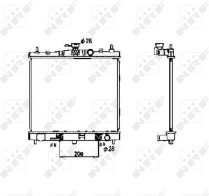 Radiator, engine cooling 53477