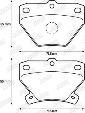 Brake Pad Set, disc brake 572450J