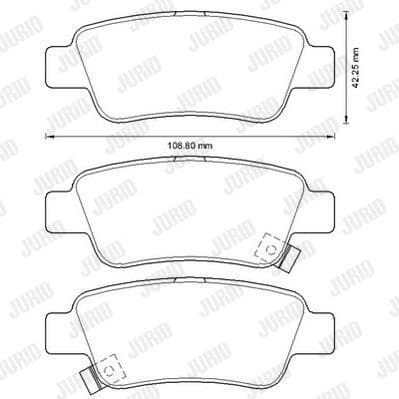 Brake Pad Set, disc brake 572606J