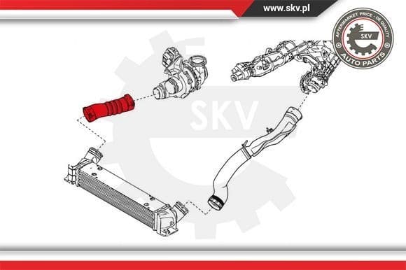 Charge Air Hose 24SKV712 - image 4