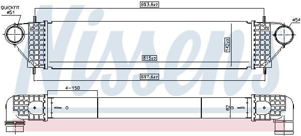 Charge Air Cooler ** FIRST FIT ** 961005 - image 2
