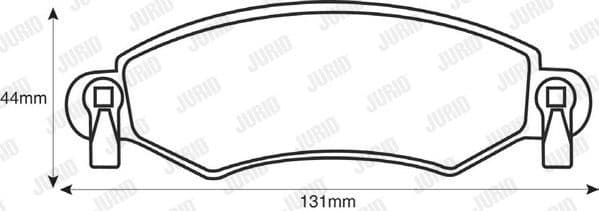 Brake Pad Set, disc brake 571981J