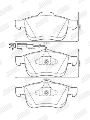 Brake Pad Set, disc brake 573334J
