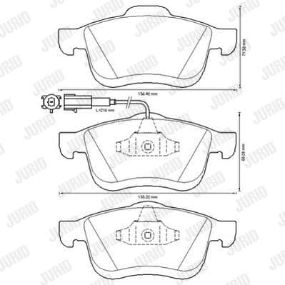 Brake Pad Set, disc brake 573334J - image 3
