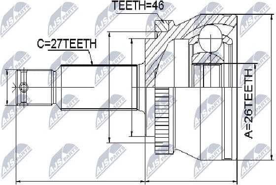 Joint Kit, drive shaft NPZ-KA-307 - image 2